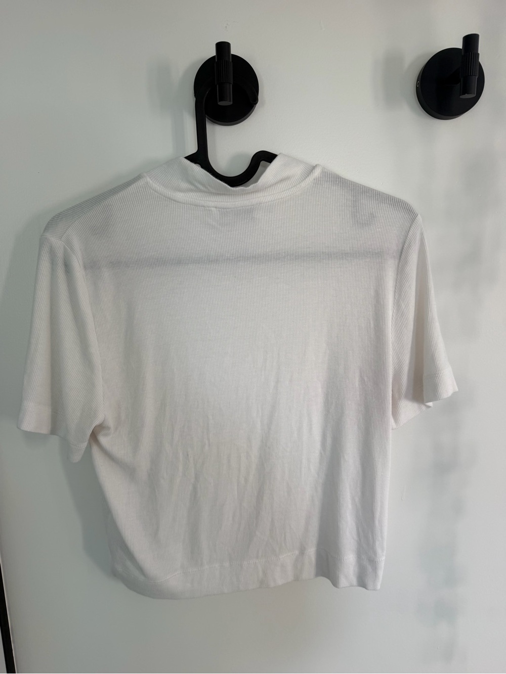Babaton White Ribbed Tee - Picture 4 of 4